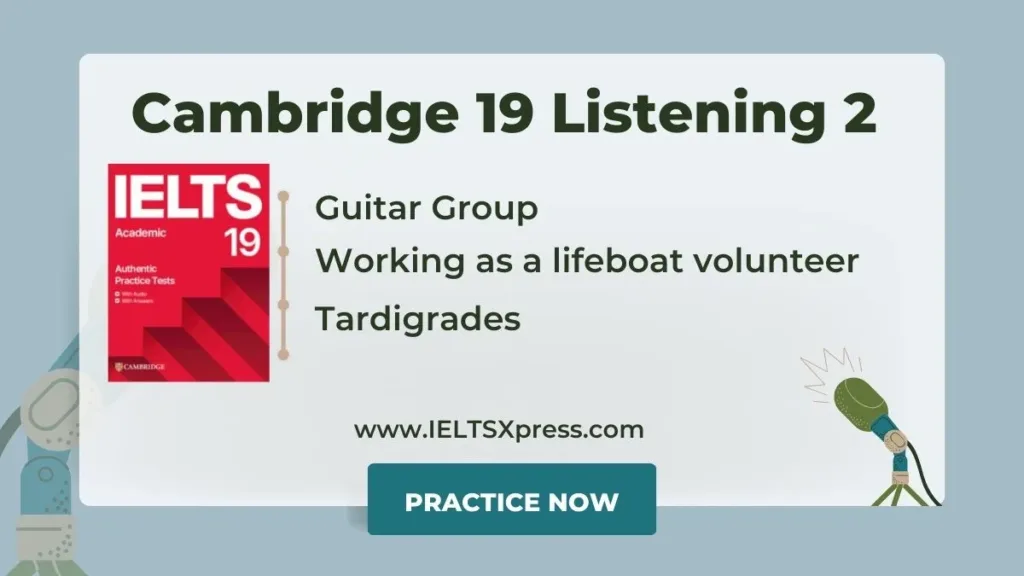 Cambridge IELTS 19 Listening Test 2 with Answers