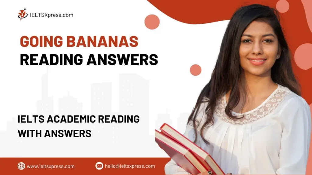 Going Bananas Reading Answers