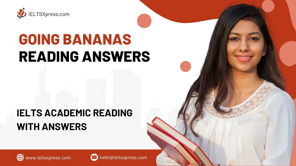Going Bananas Reading Answers