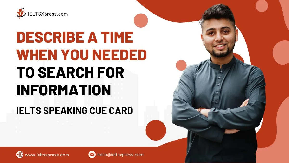 describe a time when you needed to search for information